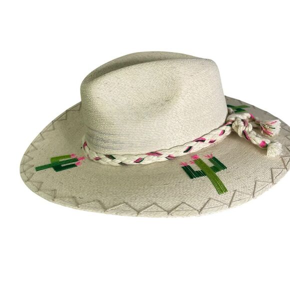 Corazon Playero Exclusive Cactus Embroidered Sun Hat - Picture 4 of 16